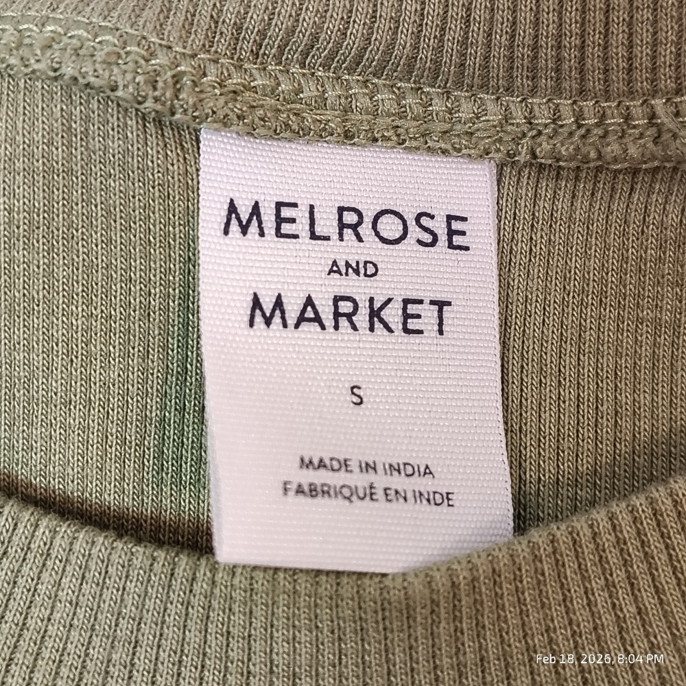Melrose and Market Set of 3 Small Mini Dress Ribbed Bodycon Green Teal Black - Picture 5 of 7
